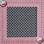 Preview: Bengaline Jacquard geometrisches Muster schwarz weiß